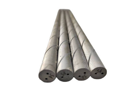 13.0g/Cm3-15.58g/Cm3 Σπειροειδής ράβδος με νήματα βολφραμίου με διπλές τρύπες ψύξης
