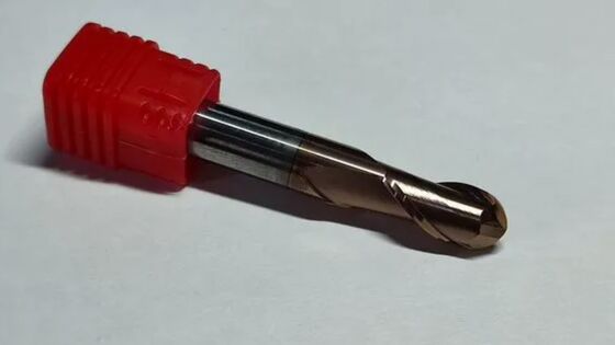 HRC55 Carbide End Mill Διαμέτρου 10 χιλιοστών Καφέ επίστρωση χαλκού προσφέροντας απόδοση σε διάφορες εργασίες μηχανικής