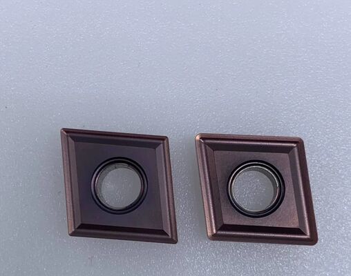 CNMG 120408 Εισαγωγή καρβιδίου με σχήμα 80° διαμαντιού, διπλής όψεως και αρνητική ράκα για στροφή CNC